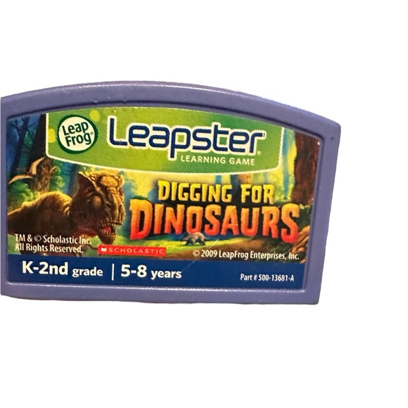 Leap Frog Leapster K-2nd Grade 5-8 yrs Digging For Dinosaurs & Scooby-Doo - Picture 2 of 4